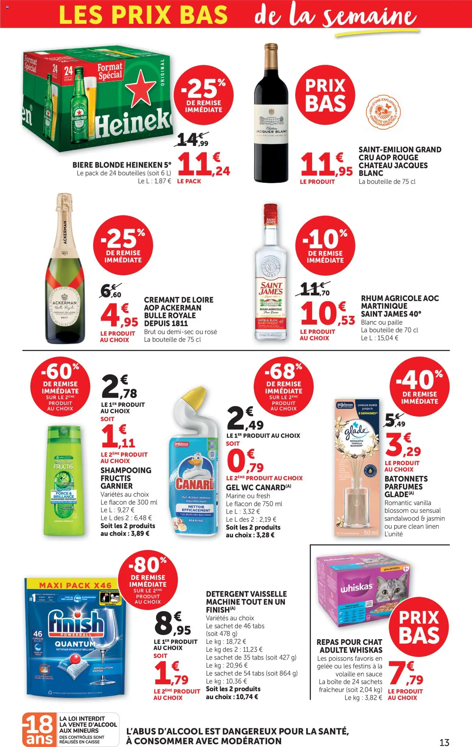 {H1} | Page: 13 | Produits: Shampooing, Détergent, Rhum, Crémant