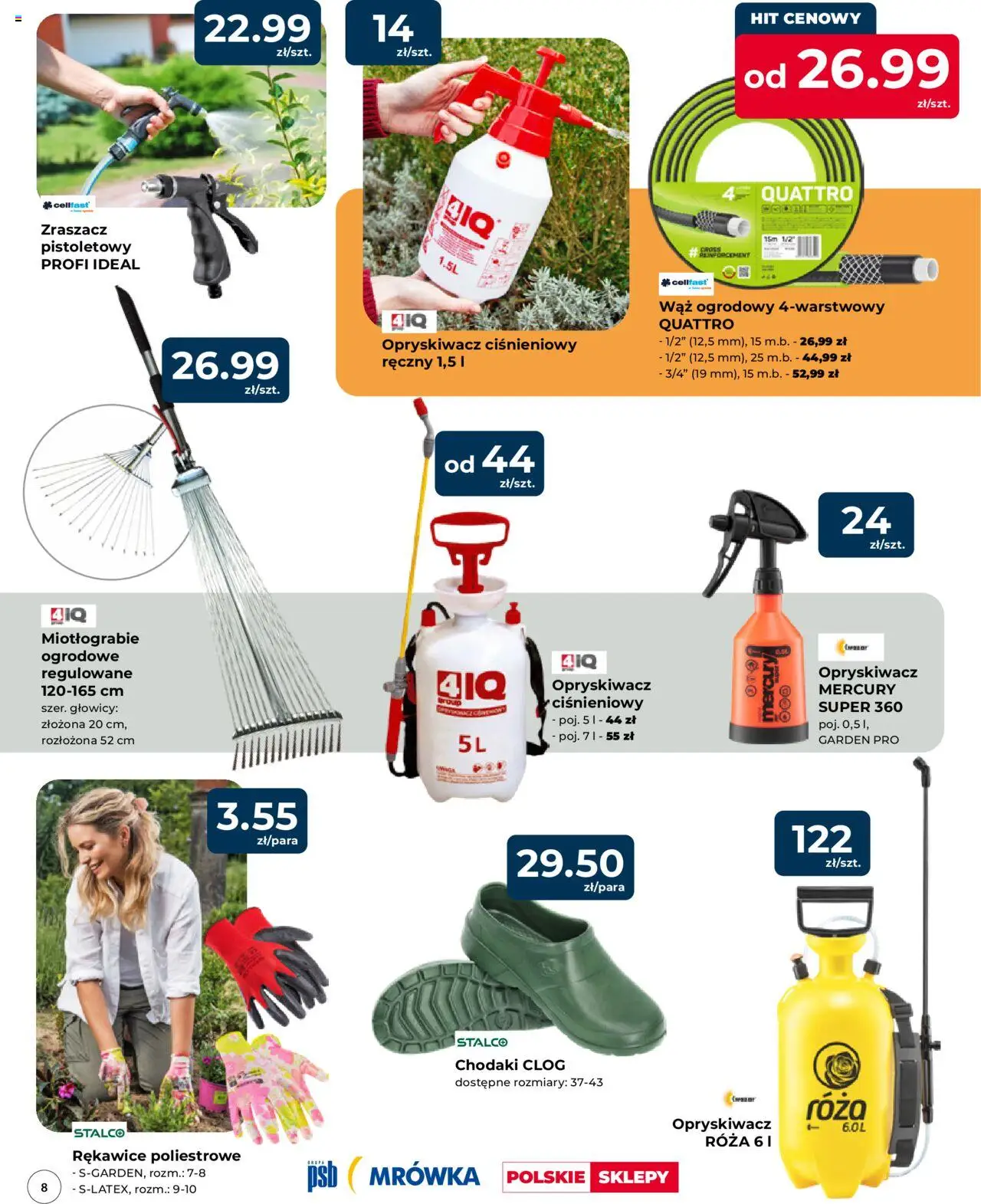 Mrówka Gazetka - Elbląg od 24.04.2025 | Strona: 8 | Produkty: Wąż ogrodowy, Opryskiwacz