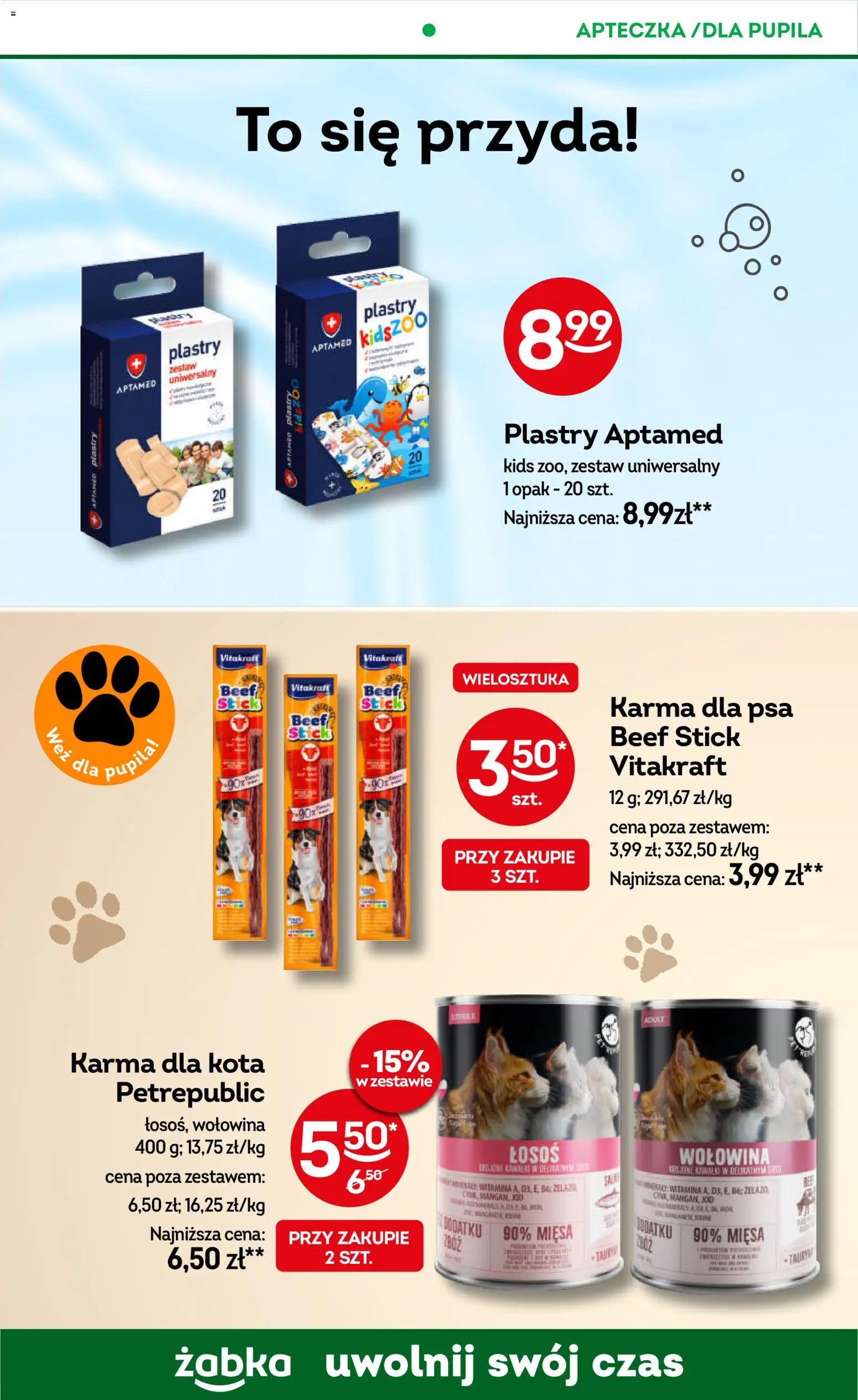 Żabka Gazetka od 14.01.2026 | Strona: 54 | Produkty: Łosoś, Karma dla kota, Karma dla psa, Wołowina