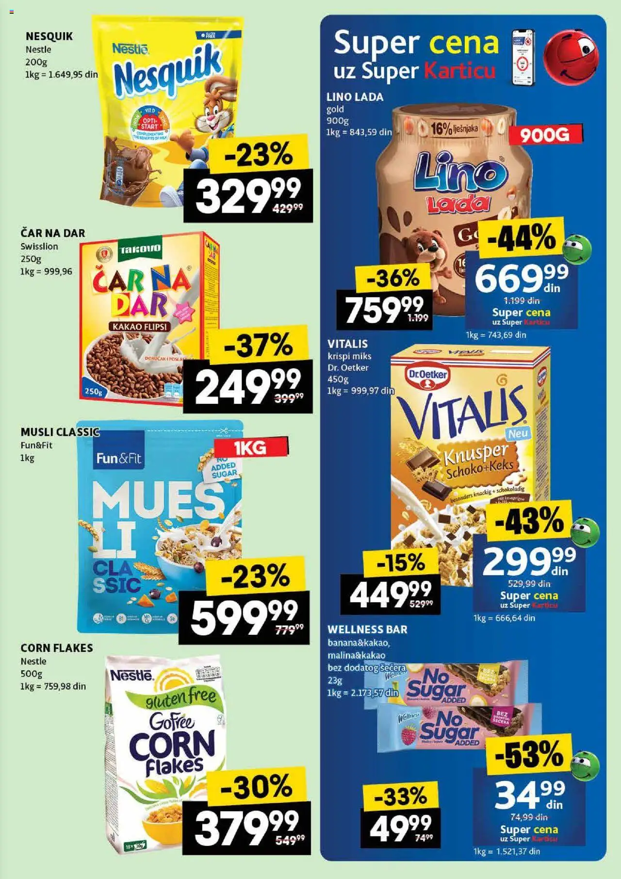 Idea katalog - važi od 07.08.2025 | Strana: 27 | Proizvode: Musli, Lino lada, Malina, Nesquik
