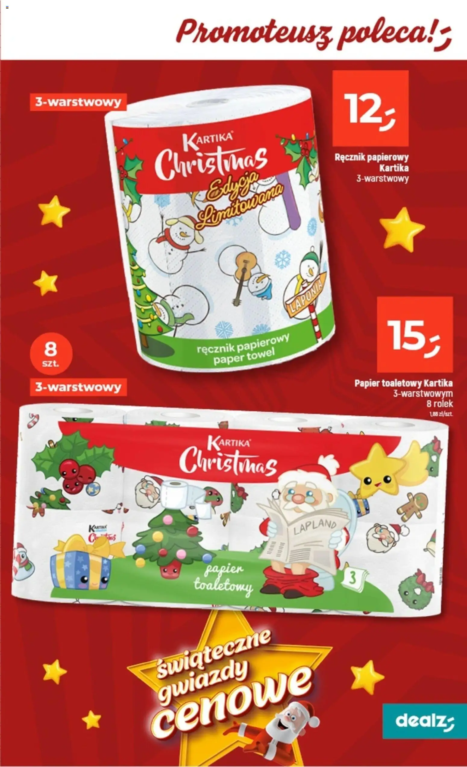 Dealz Gazetka od 06.11.2025 | Strona: 33 | Produkty: Papier toaletowy, Ręcznik papierowy