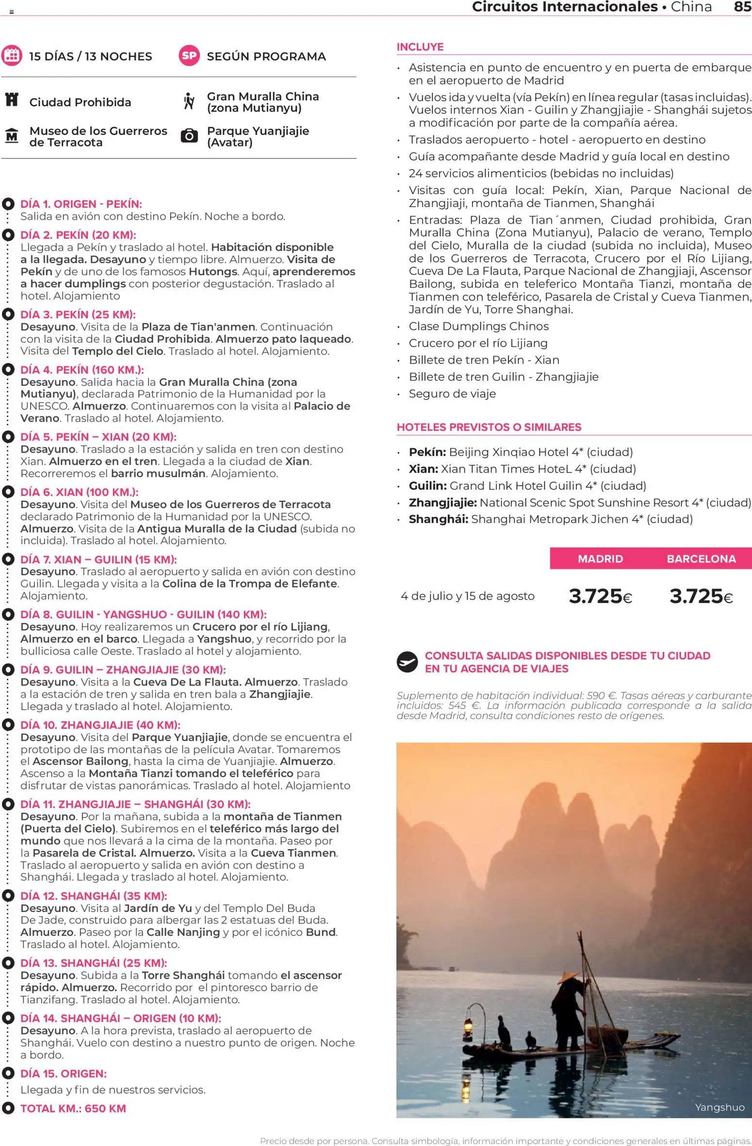 Viajes El Corte Inglés Circuitos exclusivos │ válido desde el 28.03.2026 | Página: 85