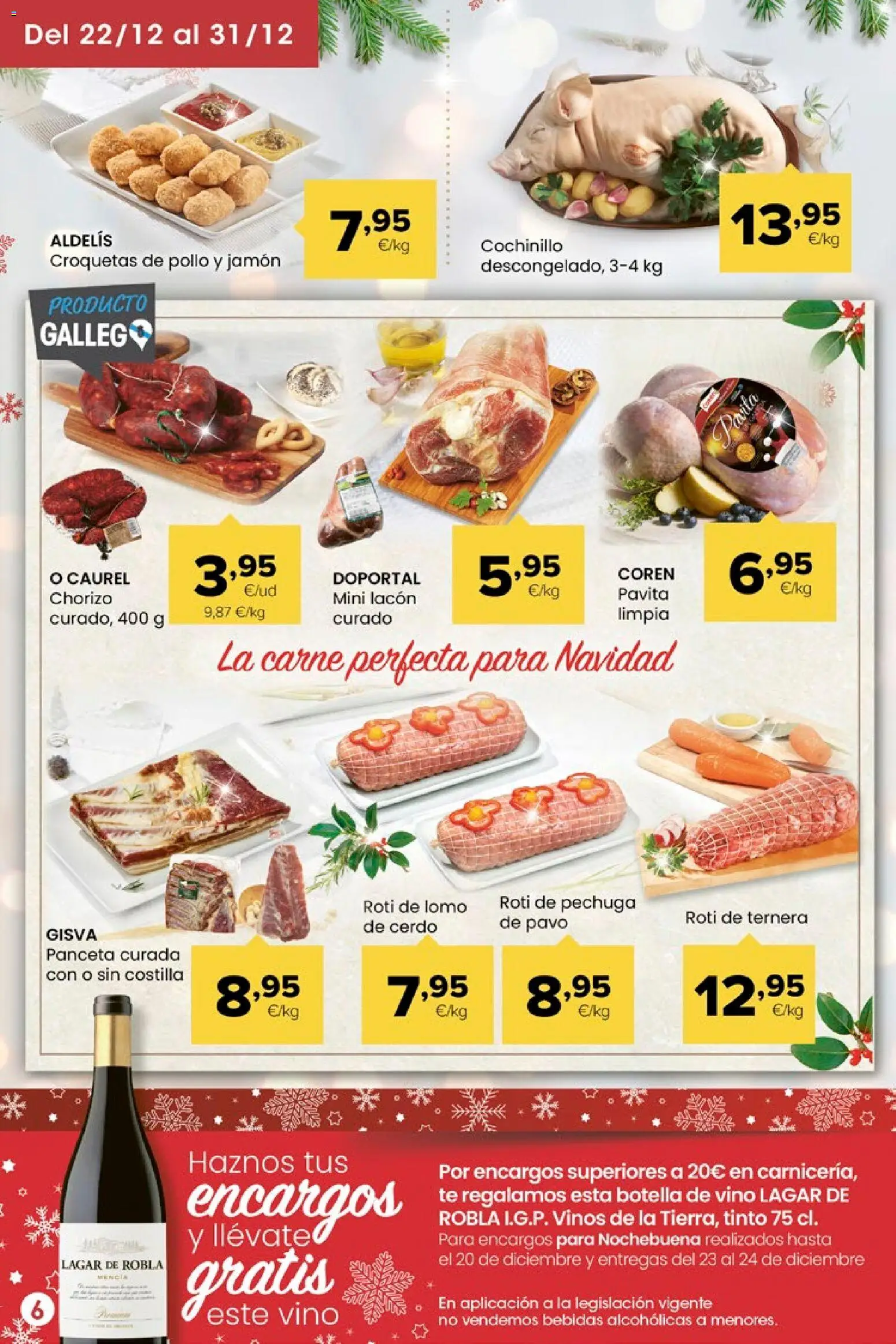 Eroski - Miramos por ti │ válido desde el 18.12.2025 | Página: 6 | Productos: Ηλεκτρικός φούρνος, Vino, Té, Croquetas