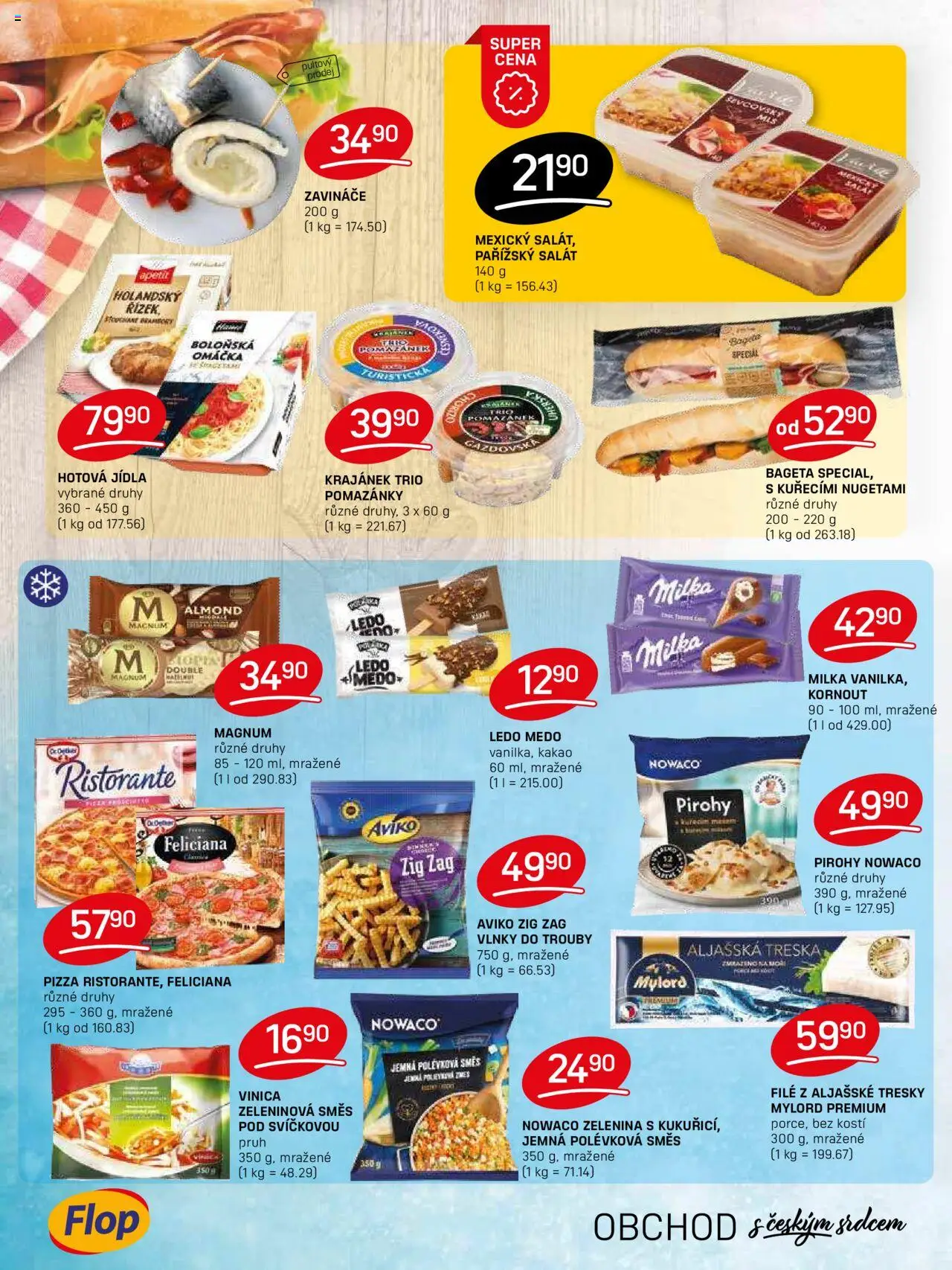 Flop leták od 11.06.2025 | Strana: 6 | Produkty: Holandský řízek, Zelenina, Magnum, File