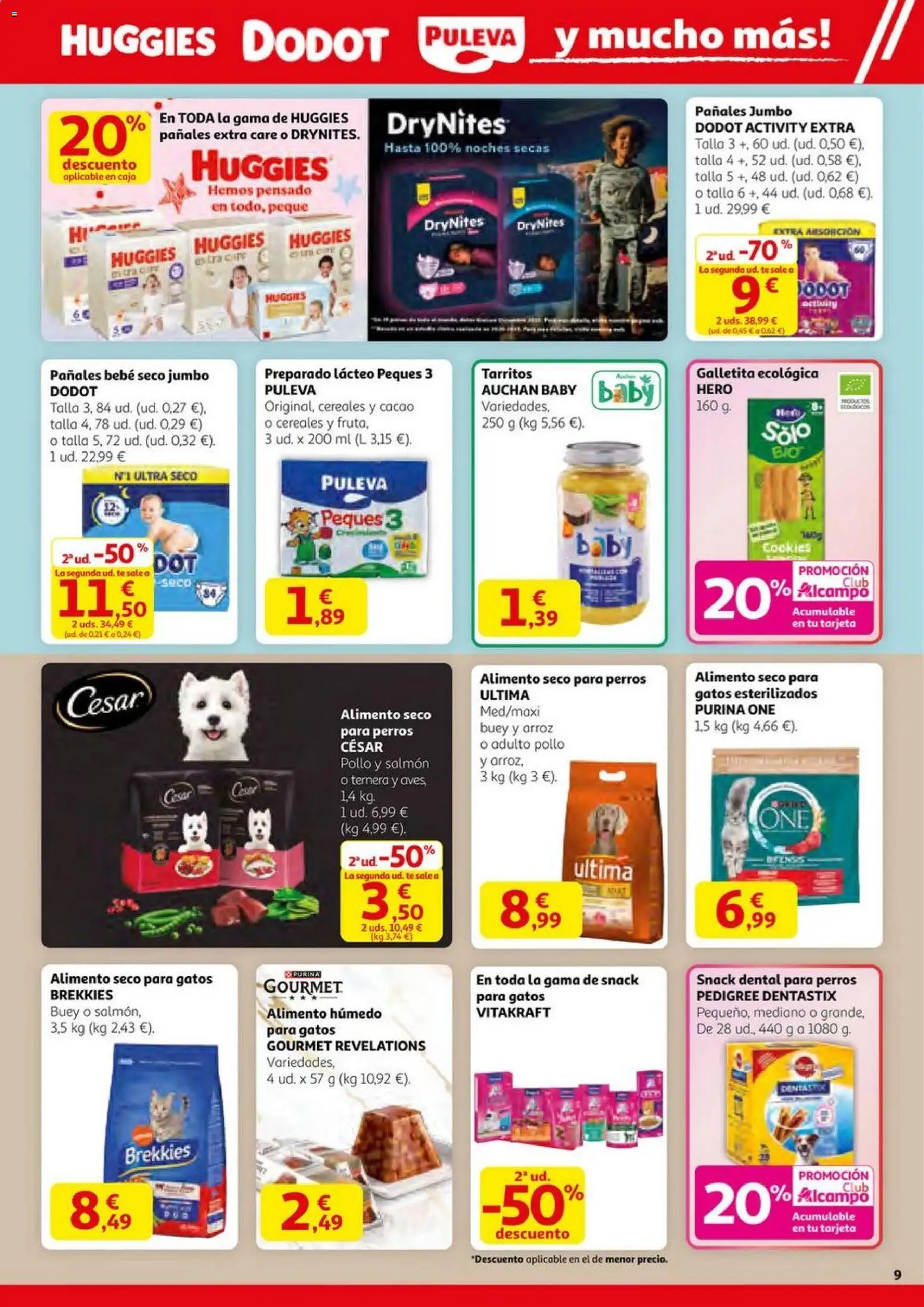 Alcampo - SST Nacional  │ válido desde el 23.10.2025 | Página: 9 | Productos: Cereales, Té, Φρυγανιές σικάλεως, Caja