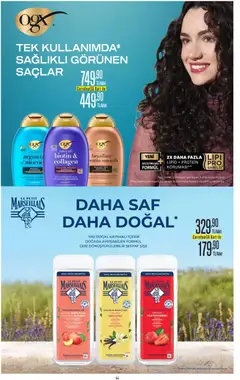 09.04.2026 tarihinden itibaren geçerli olan CarrefourSA kataloğu önizlemesi | Sayfa: 45 | Ürünler: Şampuan, Saç Kremi