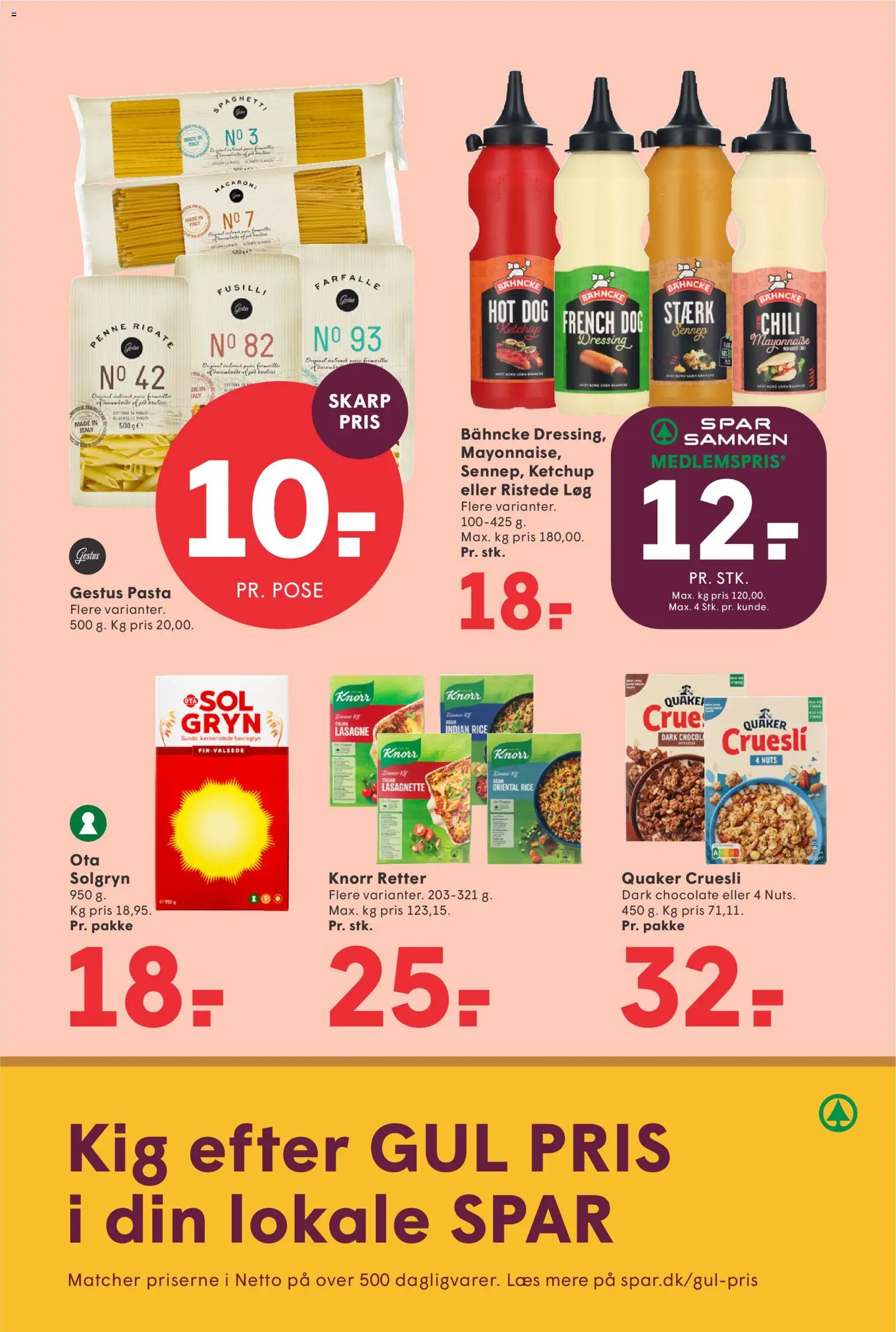 Spar tilbudsavis – gyldig fra 20.02.2026 | Side: 13 | Produkter: Ristede Løg, Dressing, Havregryn, Carpete