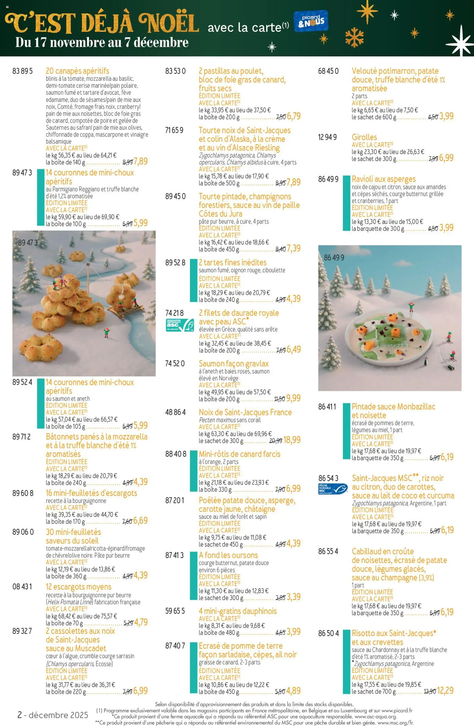 {H1} | Page: 2 | Produits: Champagne, Blinis, Vin, Fruits secs