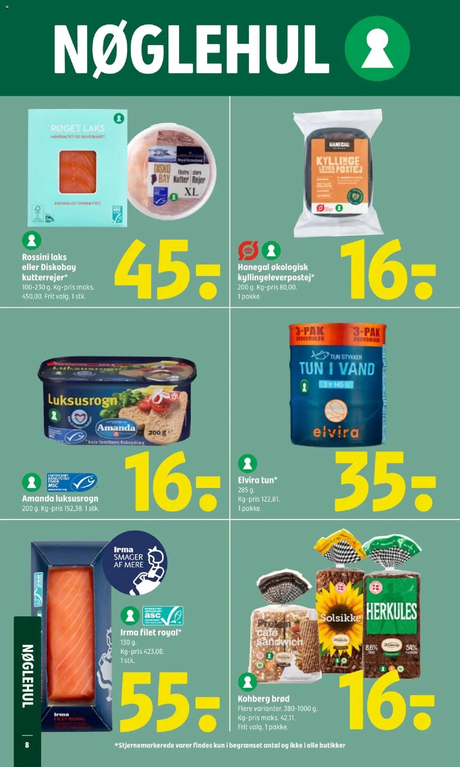 Coop 365 tilbudsavis – gyldig fra 19.02.2026 | Side: 10 | Produkter: Paté, Brød, Tun, Rejer