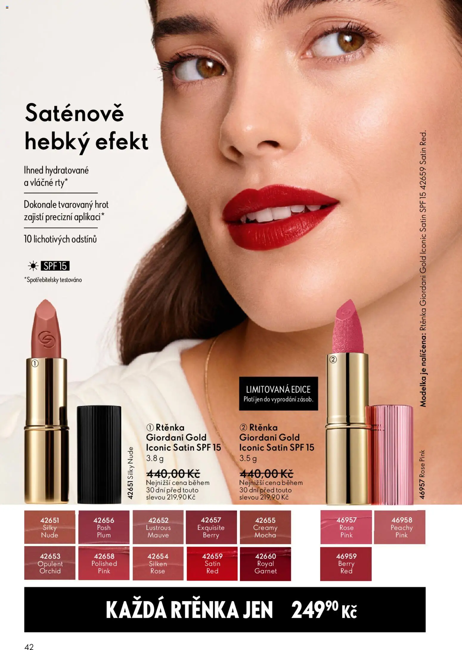 Oriflame katalog č.15/2025 od 22.10.2025 | Strana: 42 | Produkty: Rtěnka