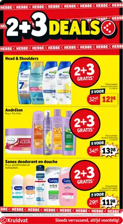 Sanex deodorant en douche, douche Skin Health Active Fresh 5 x 400 ml - Voorbeeld van een folder van Kruidvat, geldig van 25.11.2025 | Pagina: 16 | Producten: Deodorant, Douche, Gel, Shampoo