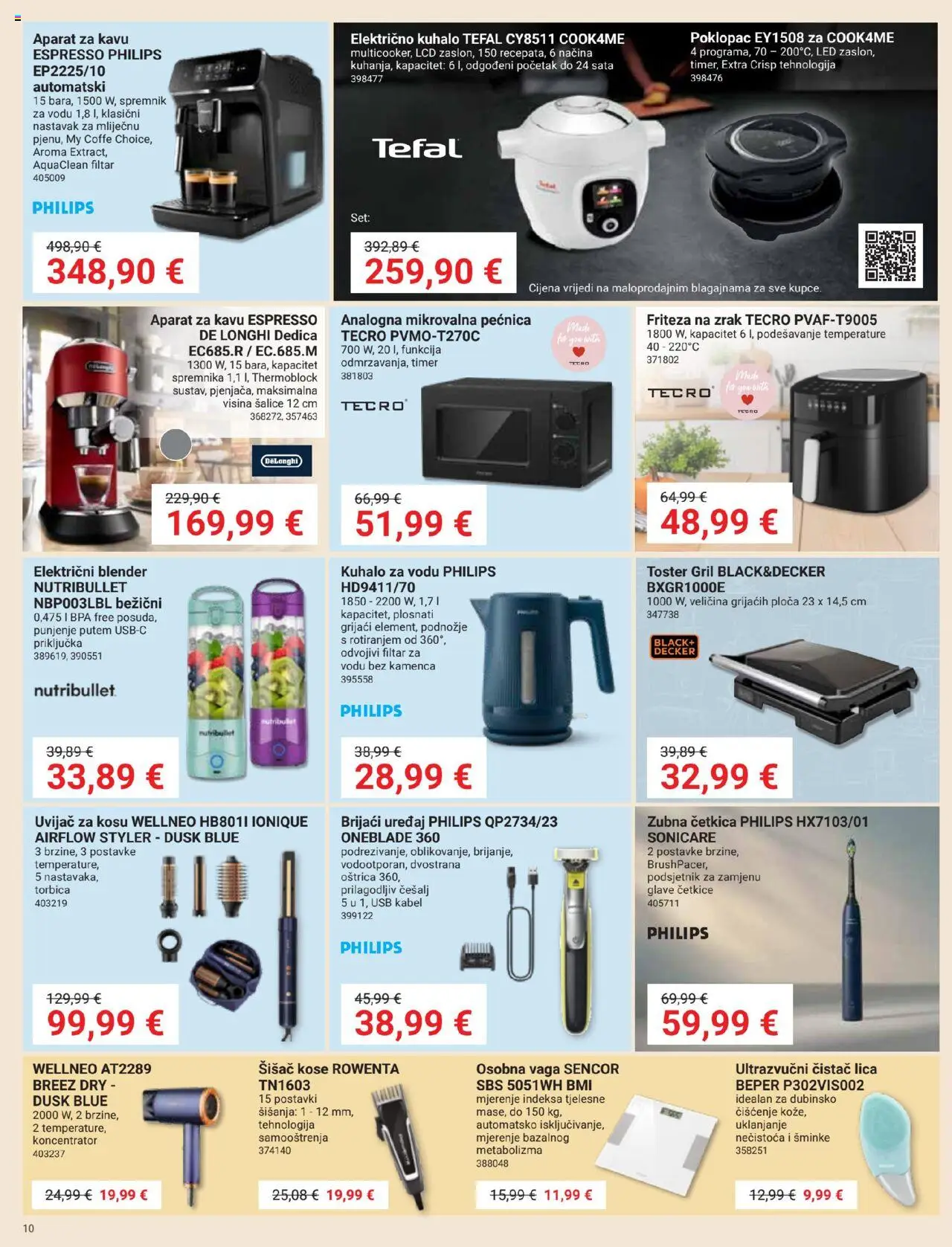 Pevex katalog | vrijedi od 28.08.2025 | Stranica: 10 | Proizvodi: Kuhalo za vodu, Toster, Osobna vaga, Pećnica