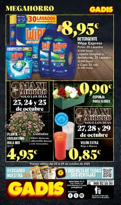 Vista previa Gadis folleto válido desde el 23.10.2025 | Página: 24 | Productos: Esponja, Polvo, Quitamanchas, Detergente