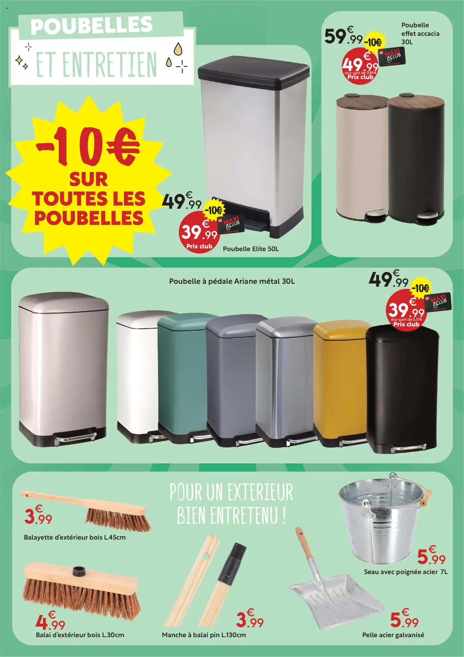 {H1} | Page: 16 | Produits: Poubelle, Balai