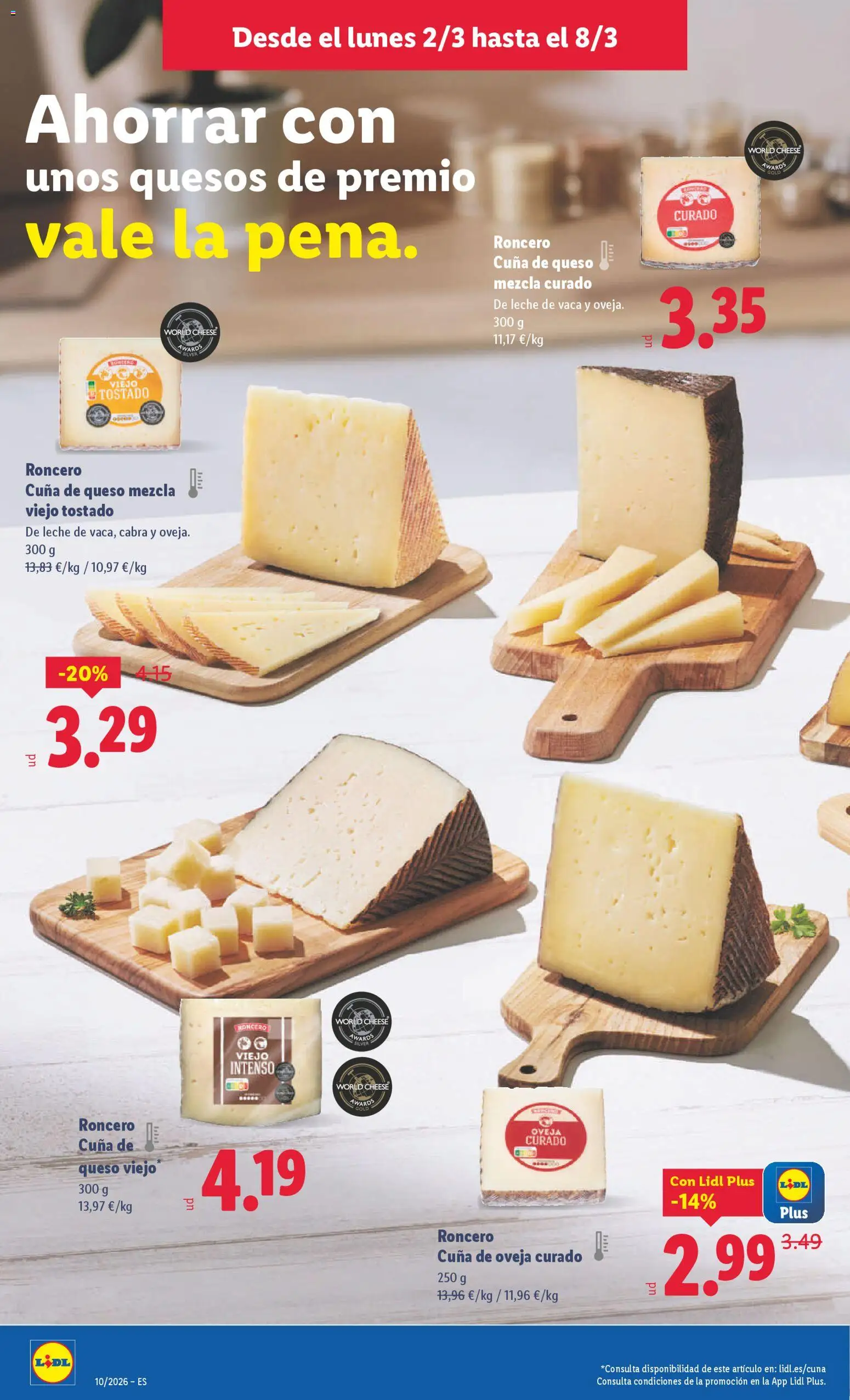 Lidl folleto │ válido desde el 02.03.2026 | Página: 10 | Productos: Leche, Queso, Cuna