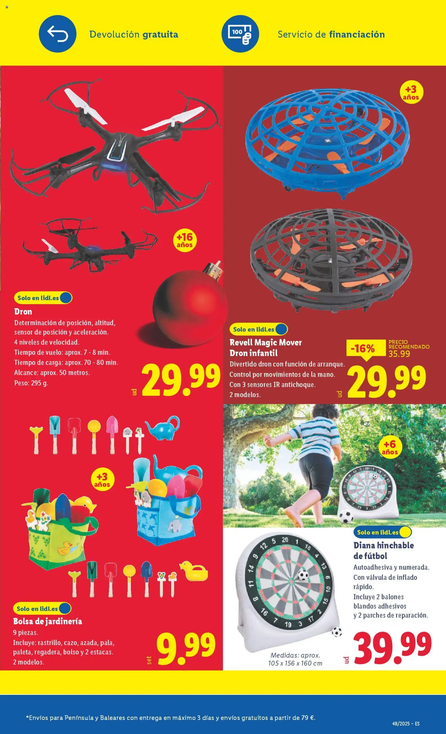 Lidl - Black Friday Canarias │ válido desde el 24.11.2025 | Página: 3 | Productos: Drone, Bolso, Bolsa, Peso
