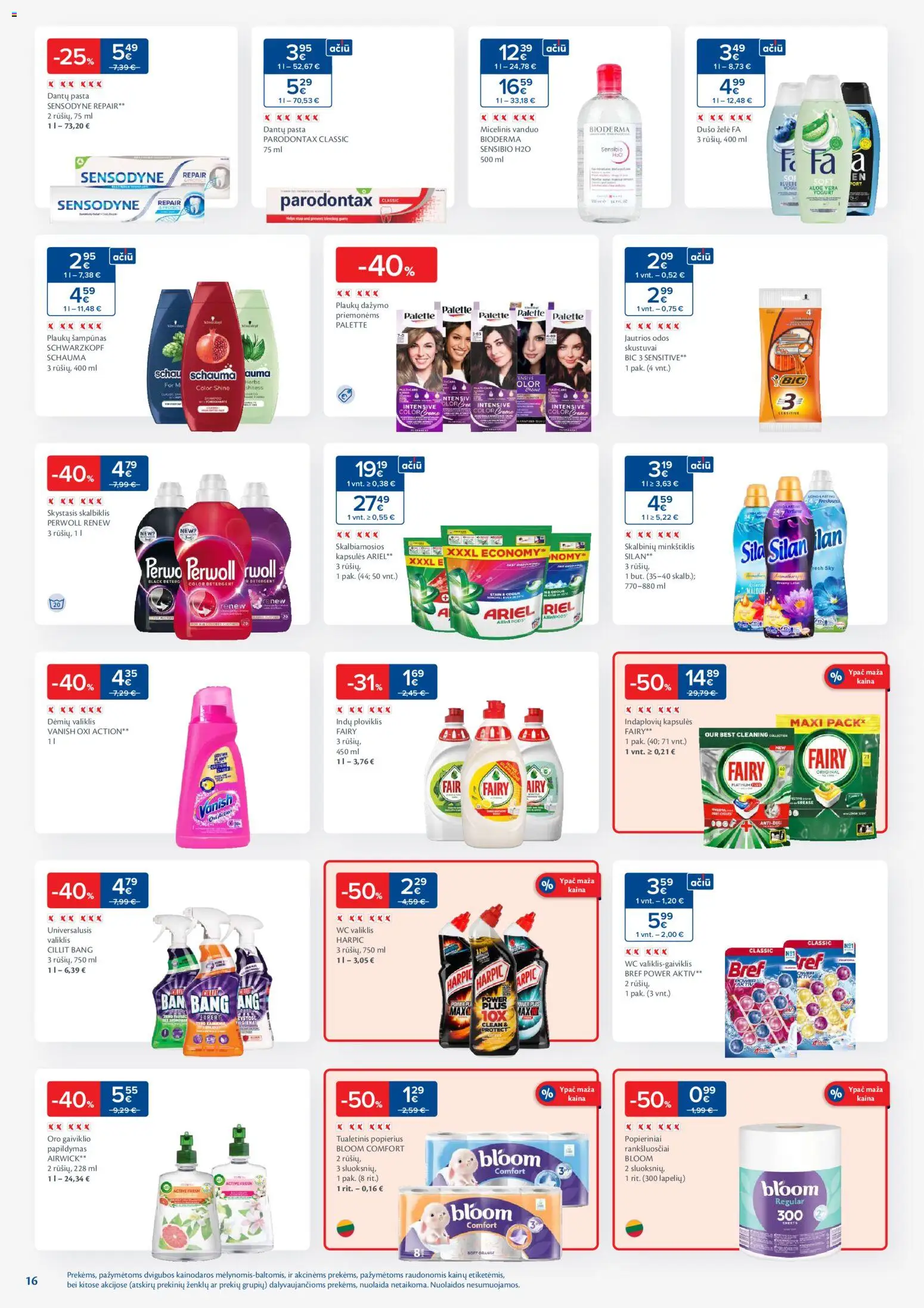 MAXIMA akcijos nuo 29.12.2025 | Puslapis: 16 | Prekių: Šampūnas, Dėmių valiklis, Ploviklis, Indų ploviklis