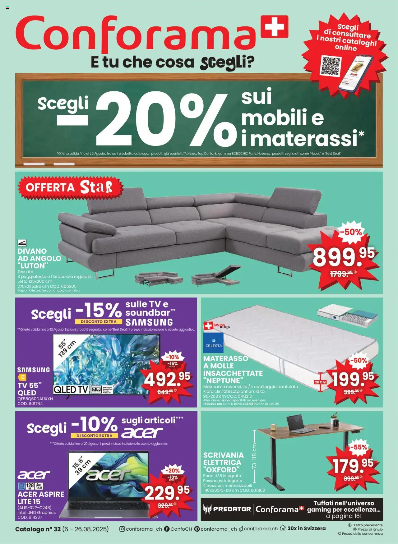 Conforama Aktionen ab 06.08.2025 | Seite: 1 | Produkte: TV, Apple, Samsung, Usb