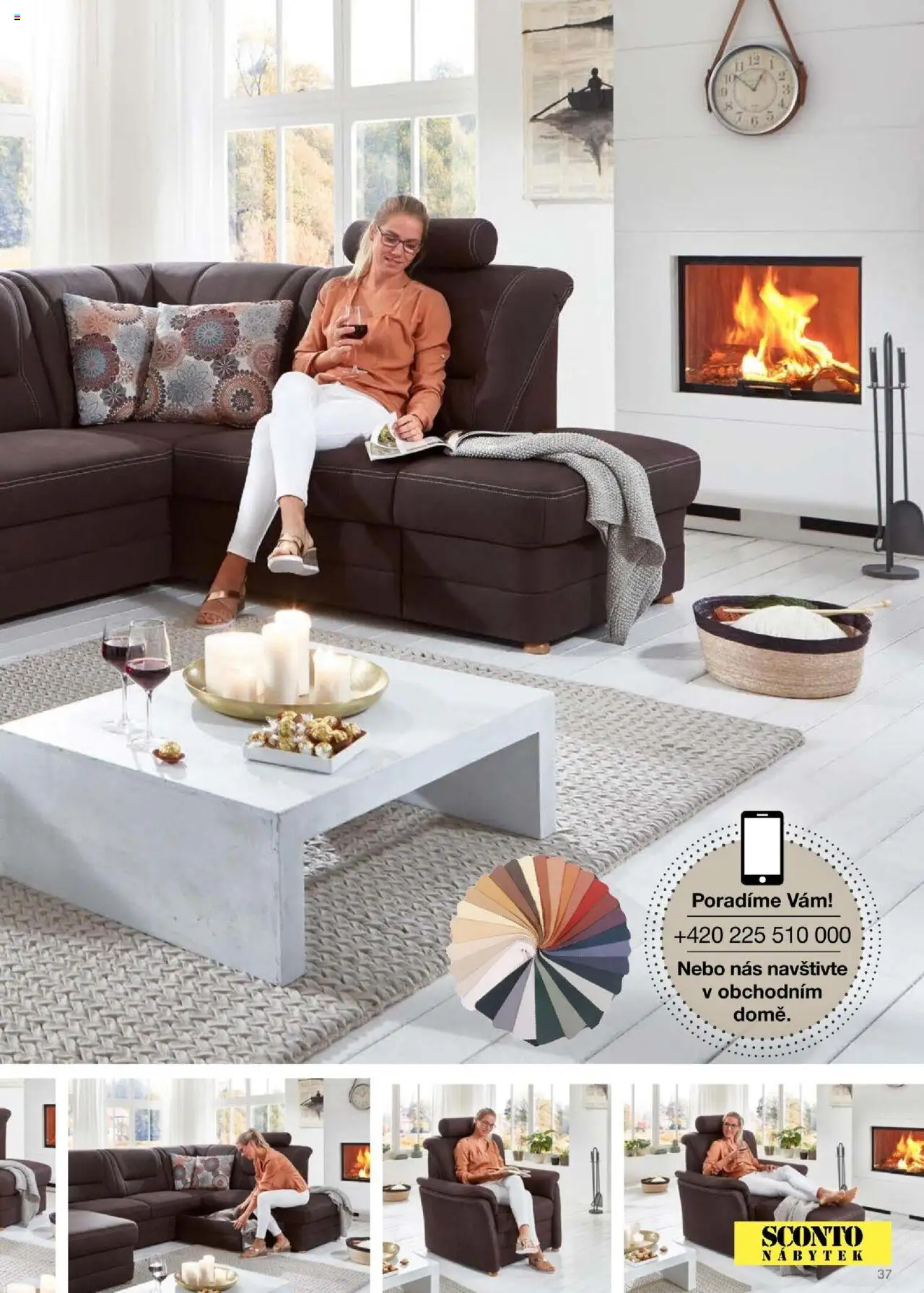 Sconto nábytek katalog - Sedací soupravy od 01.01.2025 | Strana: 37 | Produkty: Nábytek