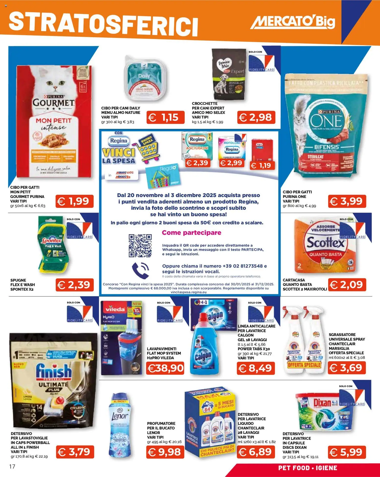 Volantino Mercatò del 20.11.2025 | Pagina: 17 | Prodotti: Anticalcare, Crocchette, Lavatrice, Lavastoviglie