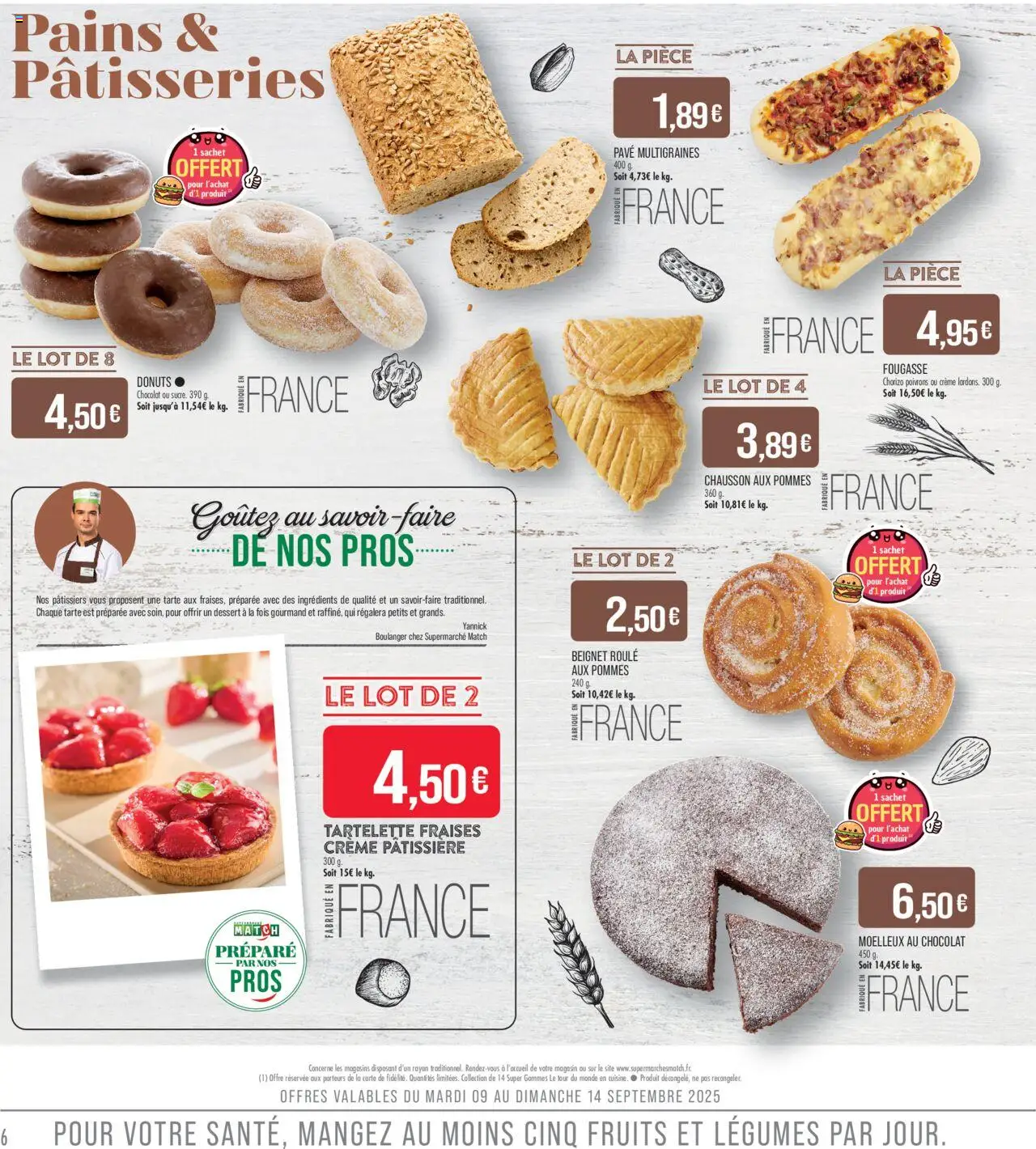  | Page: 6 | Produits: Chocolat, Pommes, Fraises, Crème