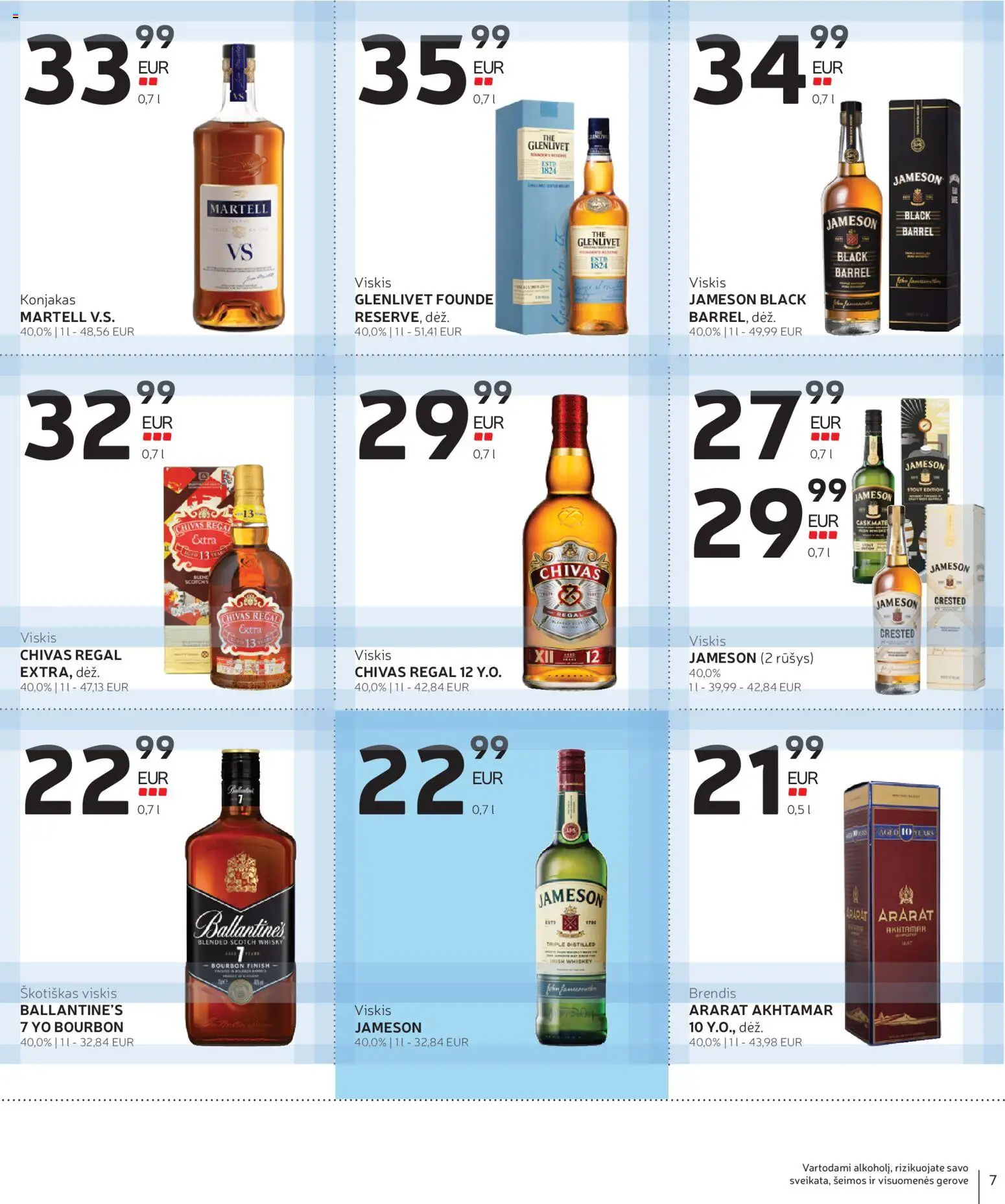 Rimi akcijos nuo 31.03.2026 | Puslapis: 7 | Prekių: Viskis