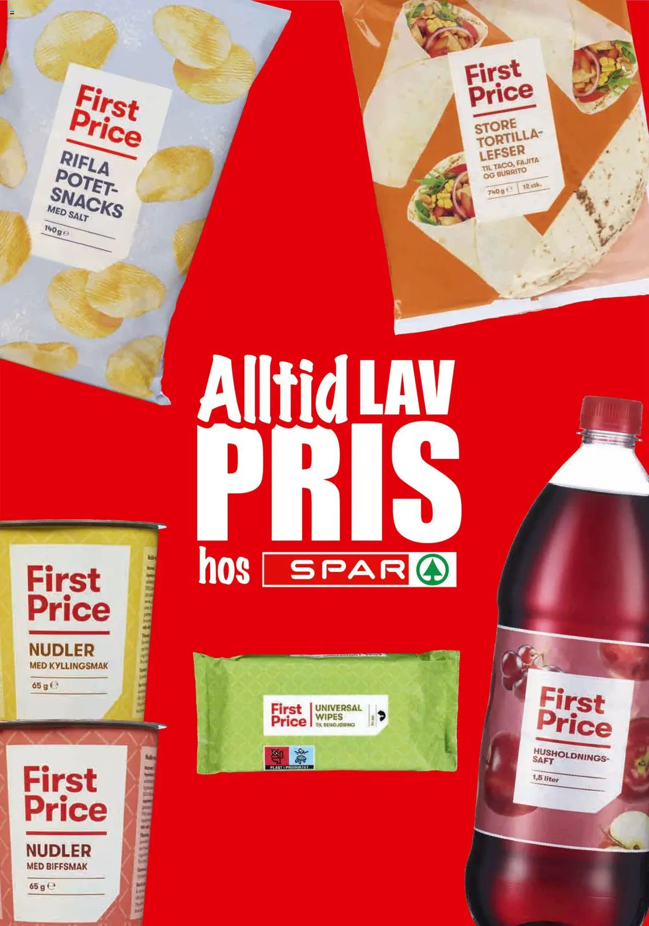  | Side: 15 | Produkter: Wipes, Juice, Nudler, Saft