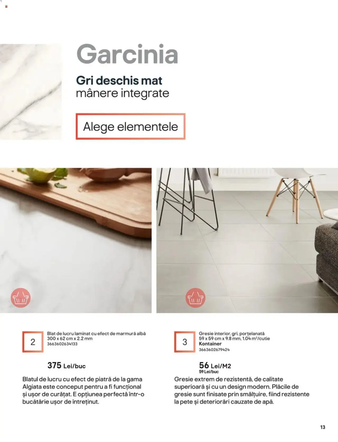 Noul catalog Brico Depot – valabil de la 15.08.2024 | Pagină: 13 | Produse: Gresie, Bucătărie