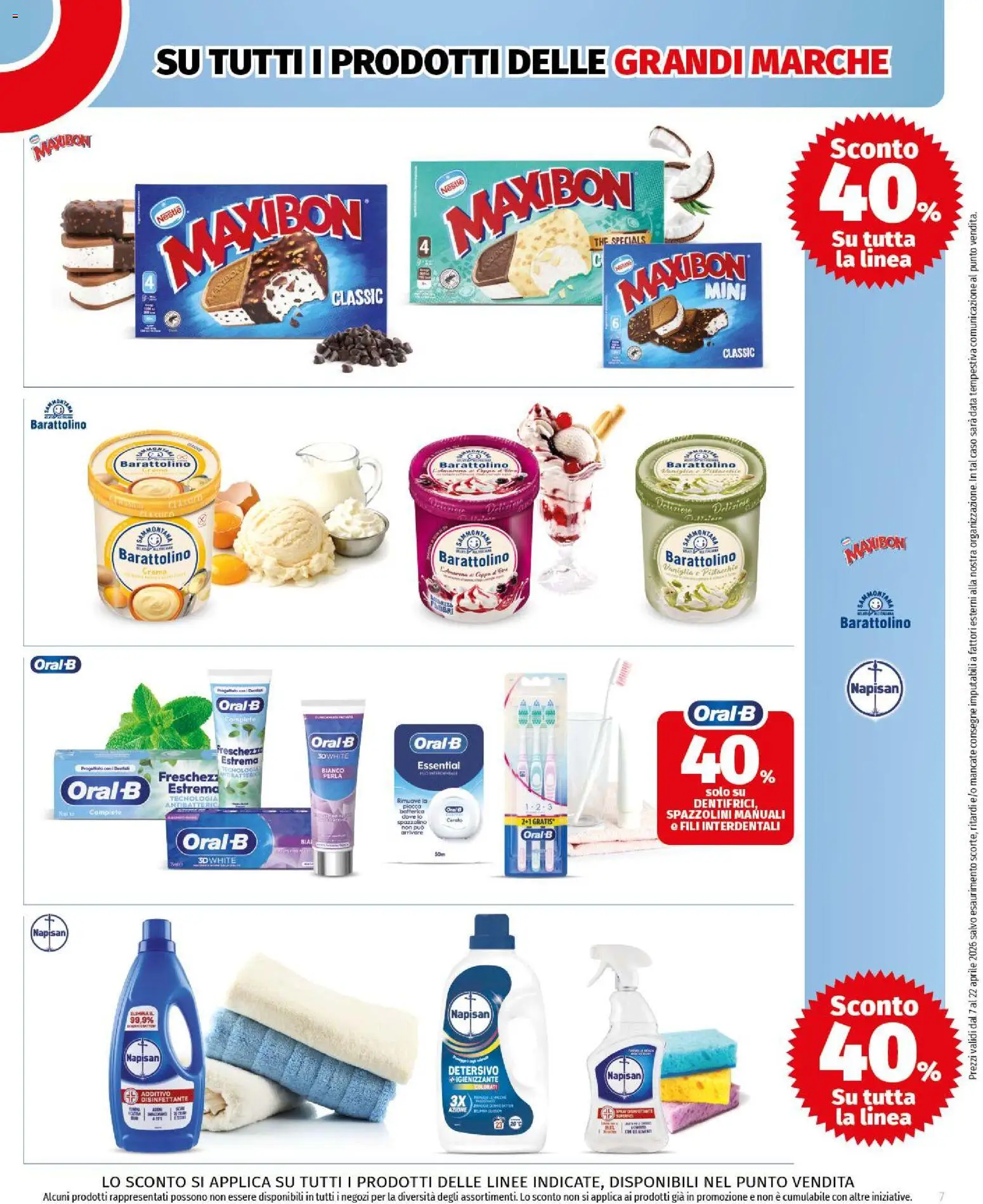 Volantino COOP del 07.04.2026 | Pagina: 7 | Prodotti: Crema, Spazzolino, Data, The