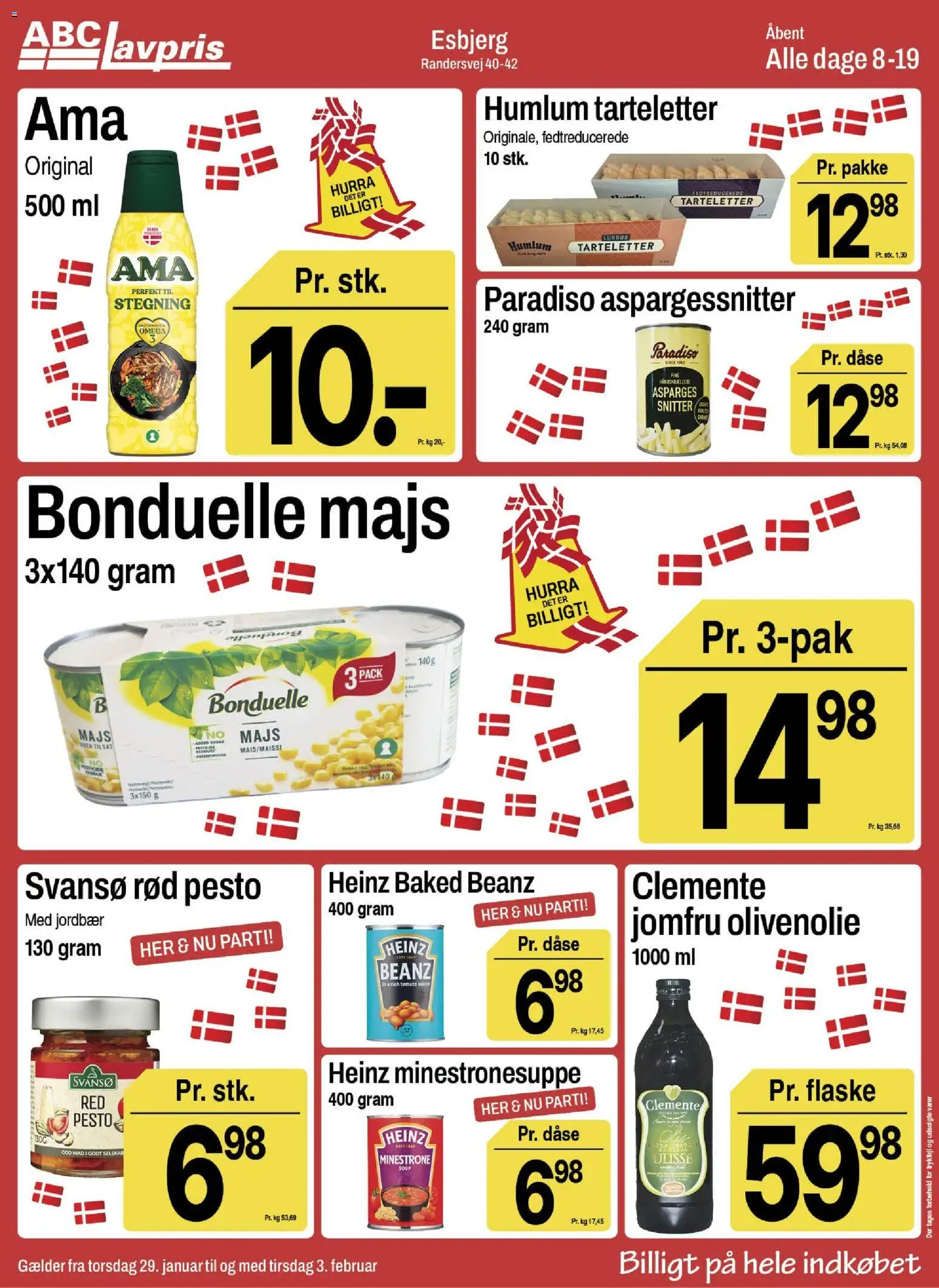 Abc Lavpris tilbudsavis – gyldig fra 28.01.2026 | Side: 7 | Produkter: Jordbær, Pesto, Tarteletter, Asparges