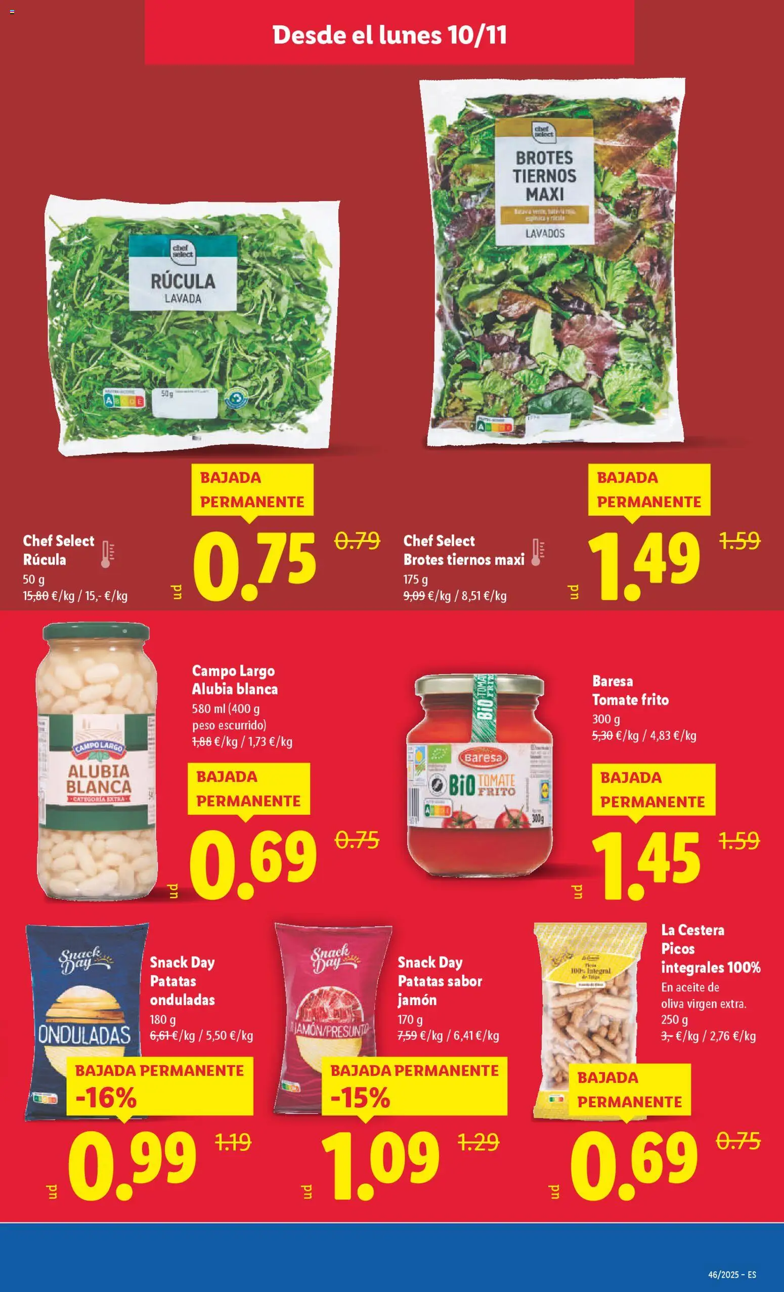 Lidl folleto │ válido desde el 10.11.2025 | Página: 3 | Productos: Aceite, Jamón, Aceite de oliva, Peso