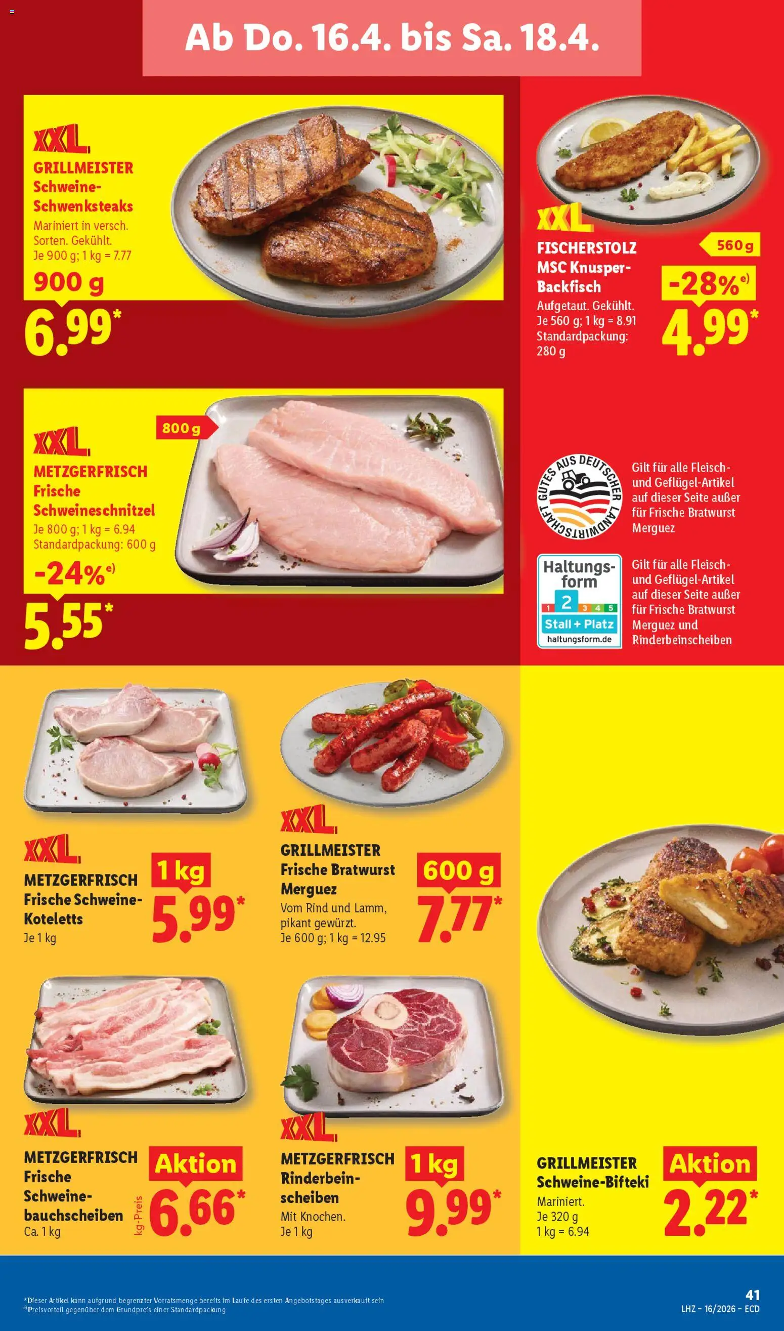 Lidl Prospekt – gültig ab 13.04.2026 | Seite: 63 | Produkte: Bratwurst, Fleisch