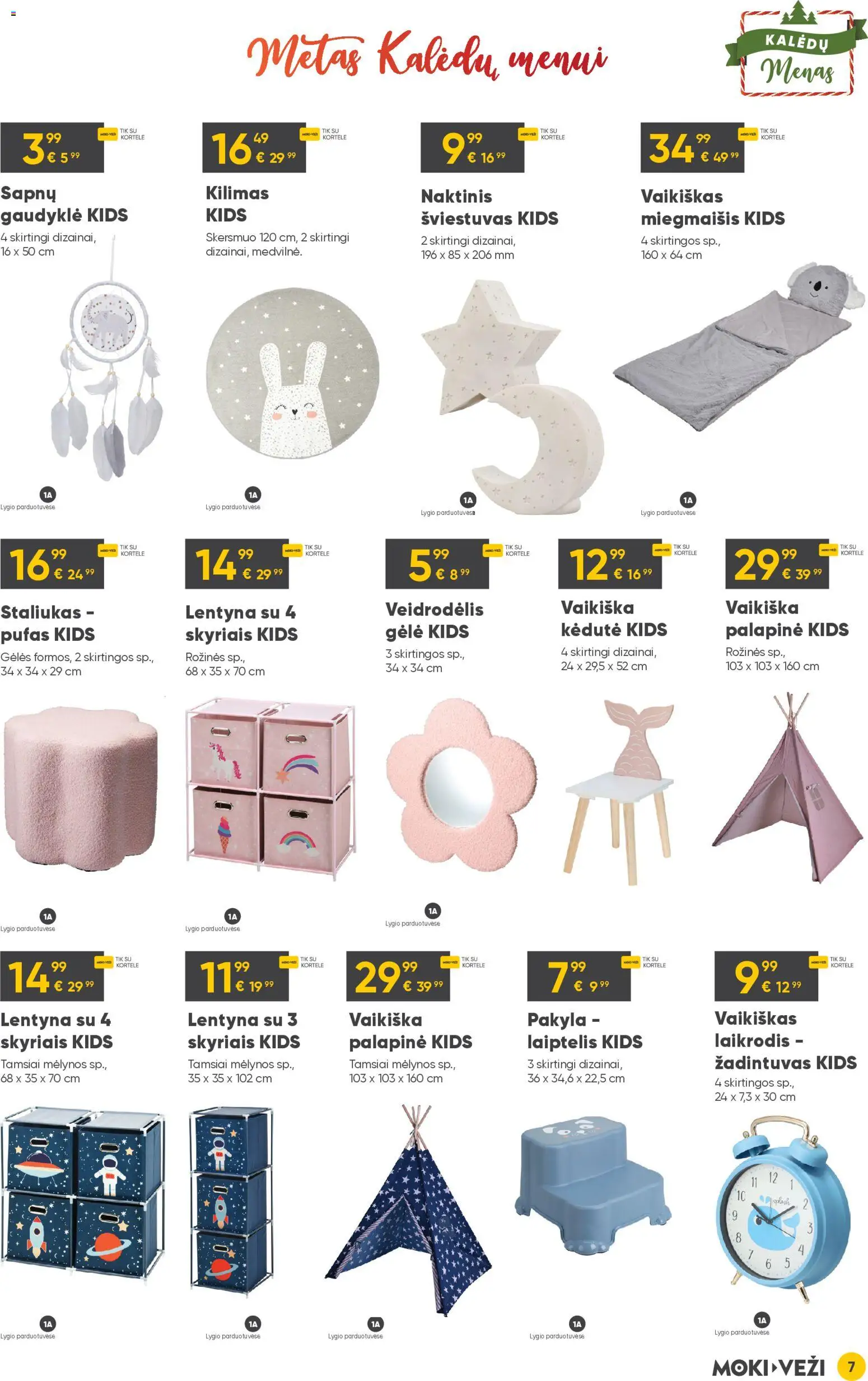MOKI VEŽI akcijos nuo 11.12.2025 | Puslapis: 7 | Prekių: Laikrodis, Žadintuvas, Lentyna, Kilimas