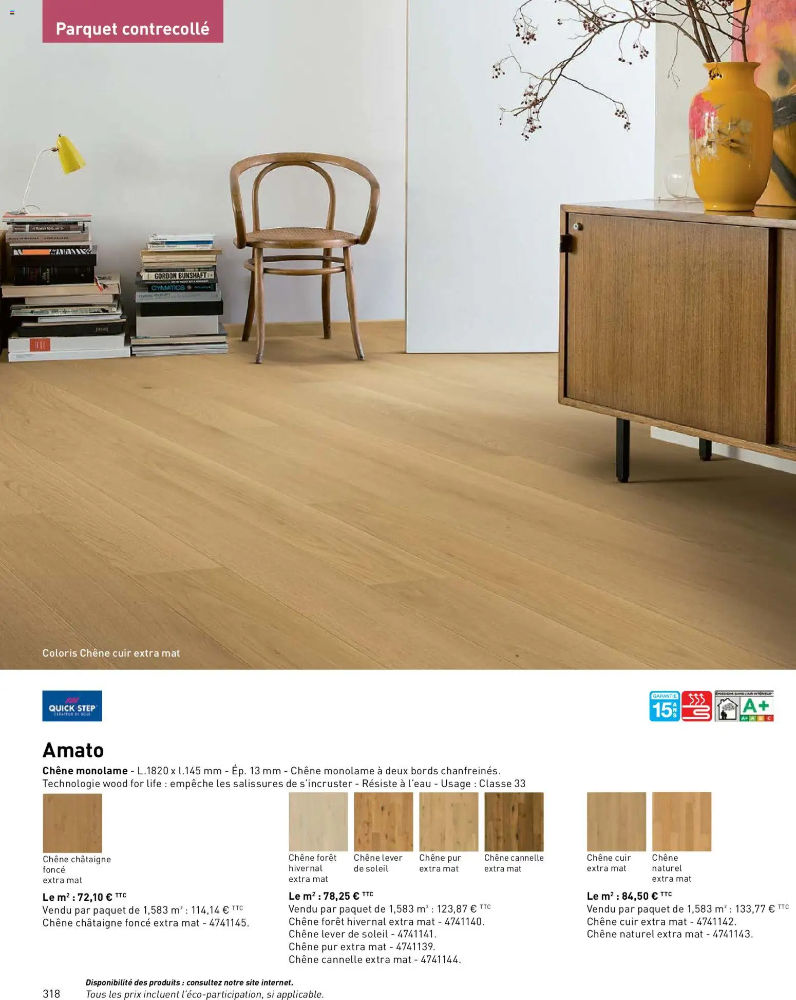 {H1} | Page: 318 | Produits: Cannelle, Parquet