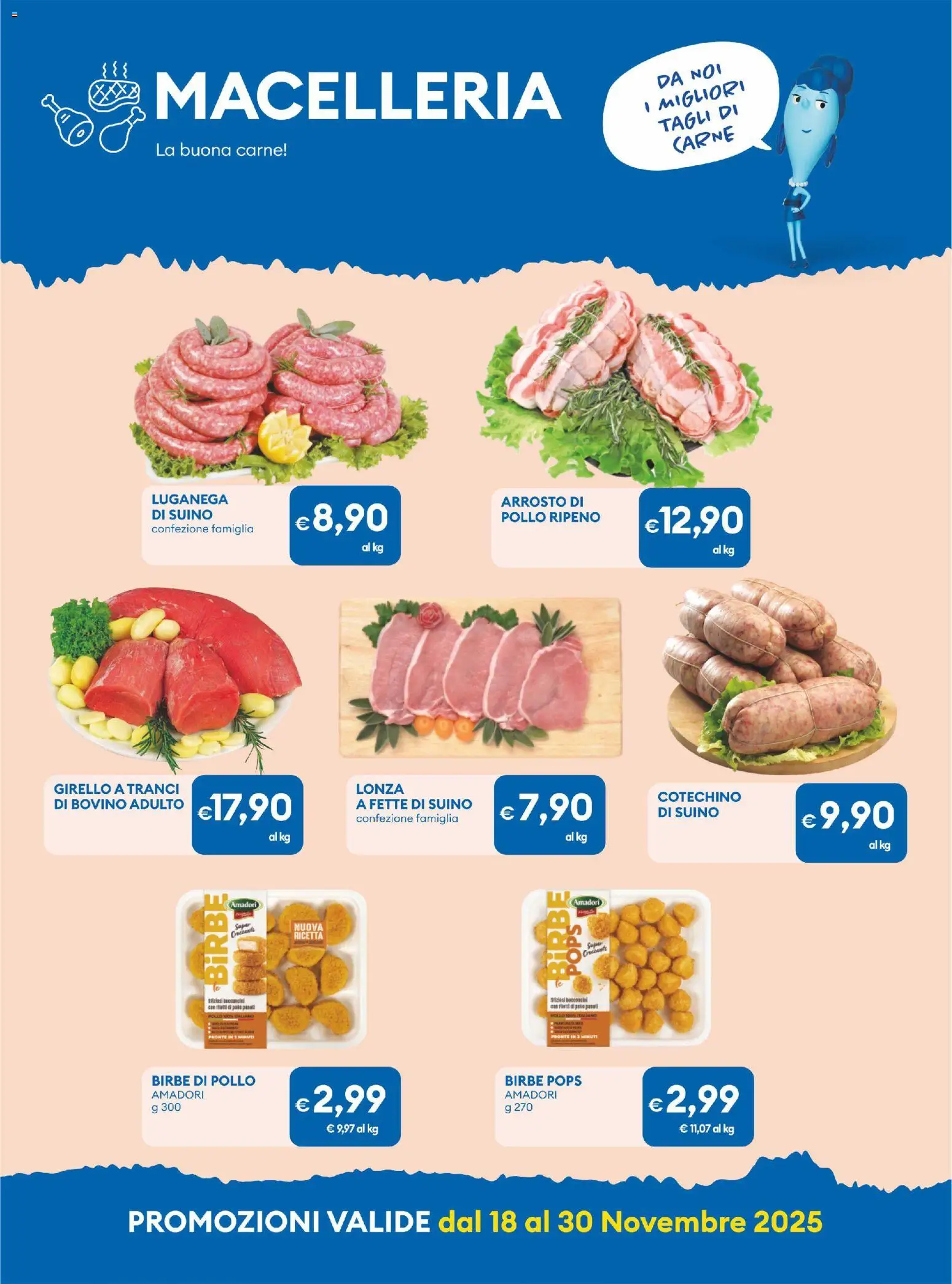 Volantino MD Discount del 18.11.2025 | Pagina: 25 | Prodotti: Bovino, Suino, Girello, Cotechino