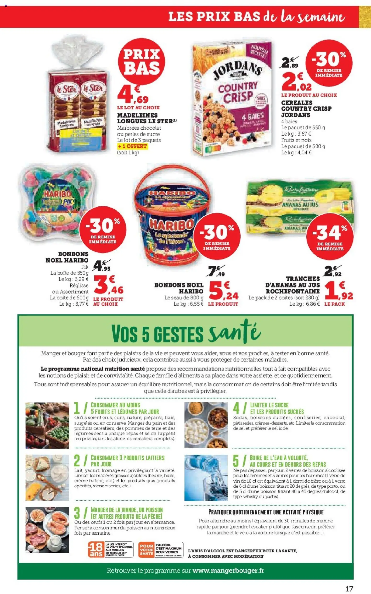 {H1} | Page: 17 | Produits: Sucre, Pois, Vin, Poisson