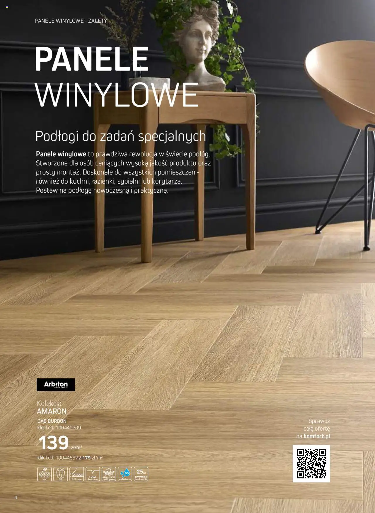 Komfort Gazetka - Katalog Podłogi I Drzwi od 26.06.2024 | Strona: 4 | Produkty: Burbon