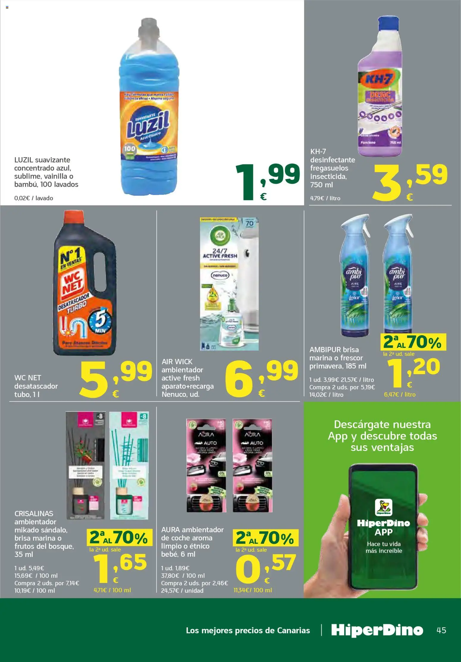 HiperDino folleto │ válido desde el 23.04.2026 | Página: 45 | Productos: Suavizante