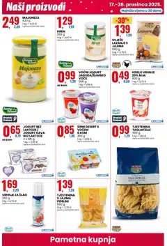 Katalog Eurospin - Pregled kataloga iz trgovine Eurospin, vrijedi od 17.12.2025 | Stranica: 14 | Proizvodi: Jogurt, Jaja, Pasta, Šlag