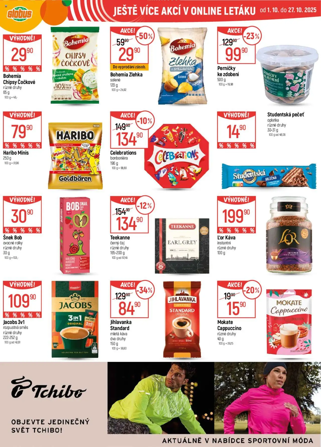 Globus leták od 08.10.2025 | Strana: 37 | Produkty: Globus, Haribo, Jihlavanka, Jacobs