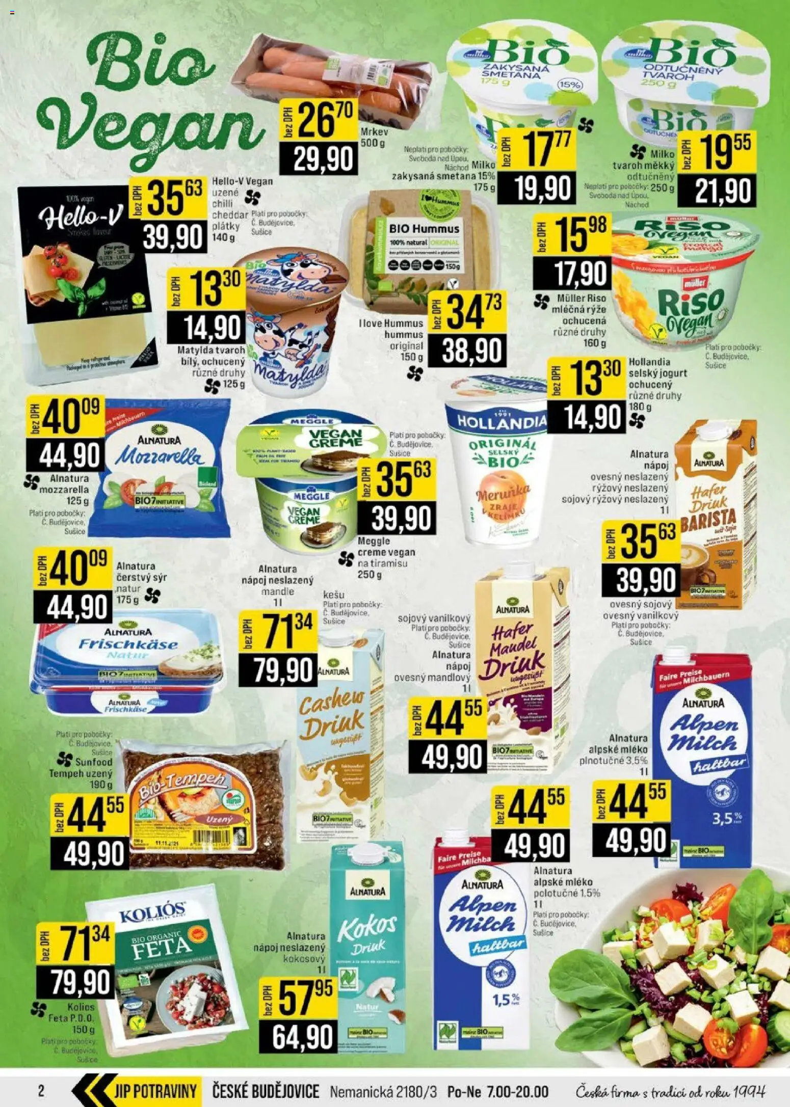 Jip leták - Cash & Carry od 08.04.2026 | Strana: 2 | Produkty: Rýže, Tvaroh, Hollandia, Cheddar