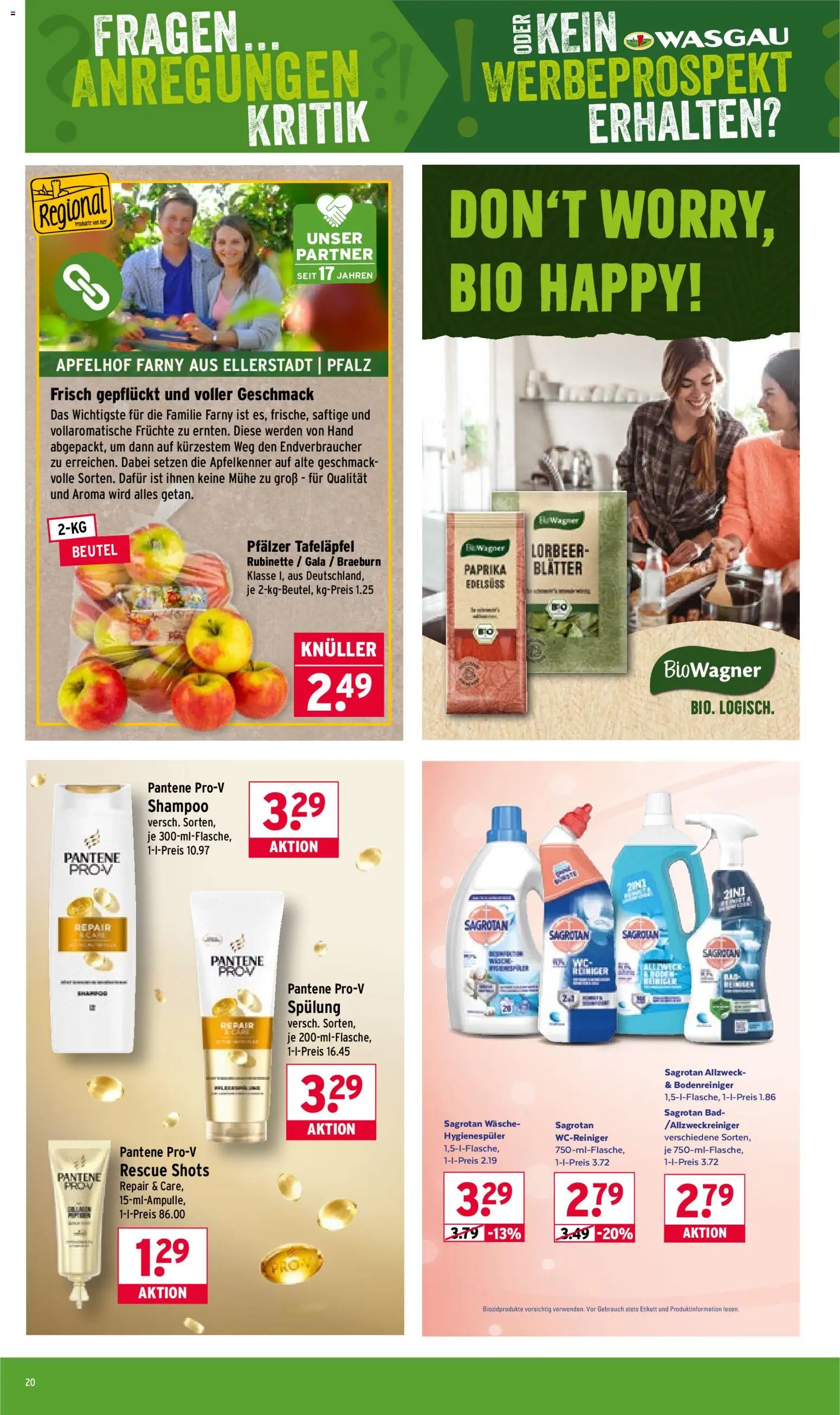 Wasgau Prospekt 	 – gültig ab 23.02.2026 | Seite: 20 | Produkte: Bad, Shampoo, Spülung, Paprika