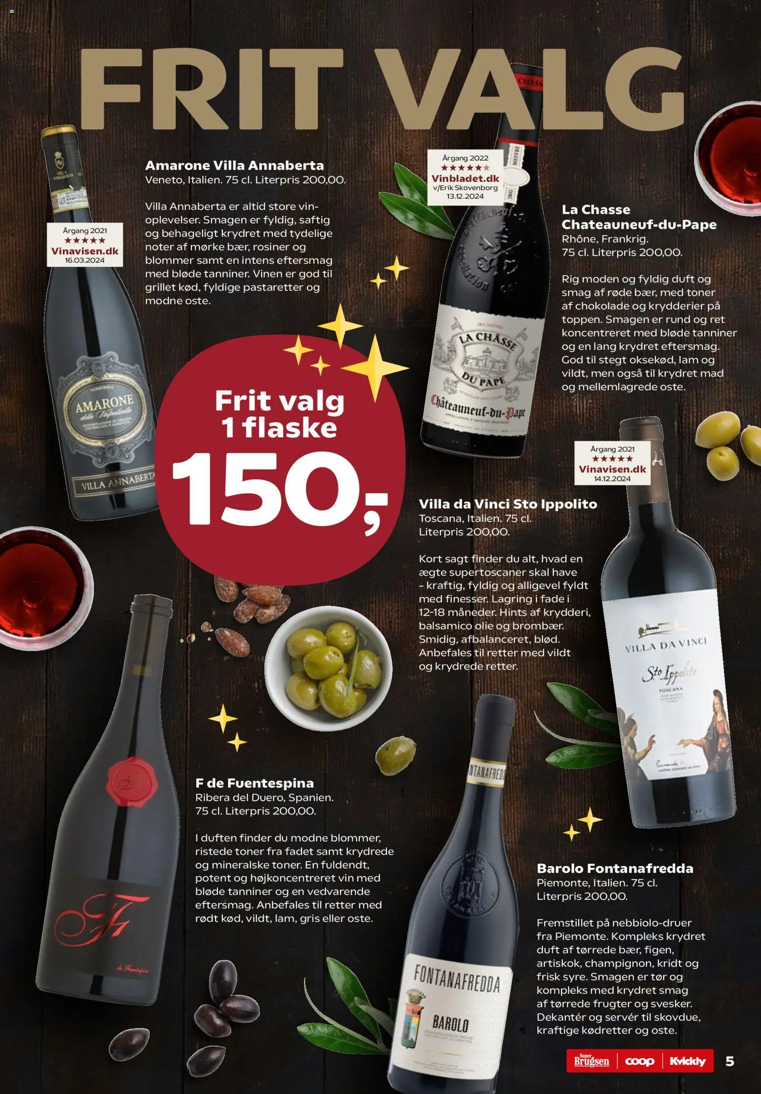 Super Brugsen tilbudsavis – gyldig fra 31.10.2025 | Side: 35 | Produkter: Olie, Chokolade, Vin, Balsamico