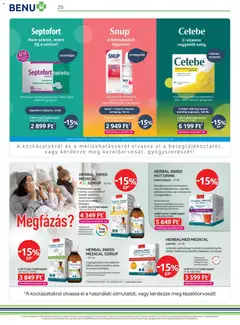 BENU Gyógyszertárak Akciós újság - amely érvényes a következő dátumtól: 01.01.2026 | Oldal: 20