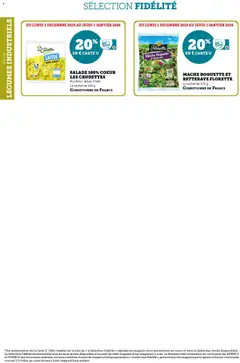 Super U - Prévisualisation de Super U - Ma sélection Carte U décembre valide à partir de 01.12.2025 | Page: 42 | Produits: Salade, Betterave, Laitue, Roquette
