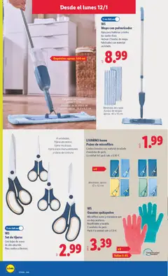 Vista previa Lidl folleto de bazar válido desde el 12.01.2026 | Página: 10 | Productos: Guantes, Funda, Ρούτερ