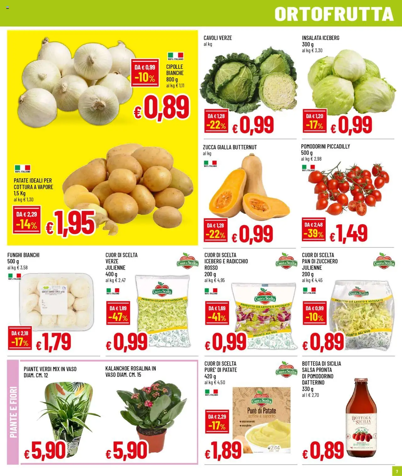Volantino Galassia del 02.10.2025 | Pagina: 7 | Prodotti: Insalata, Cipolle, Salsa, Vaso