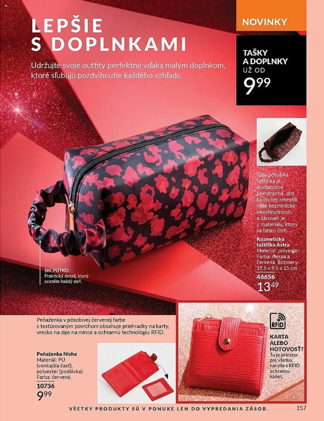 Nové Avon akcie – leták je platný od 01.10.2025 | Strana: 157 | Produkty: Peňaženka