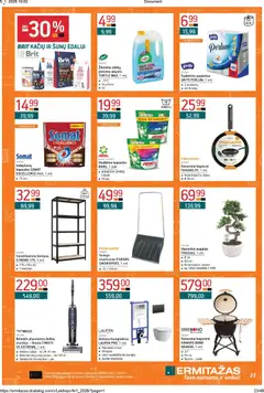 ERMITAŽAS leidinys galioja nuo 05.01.2026 | Puslapis: 23 | Prekių: Keptuvė, Lentyna, Unitazas, Tualetinis popierius