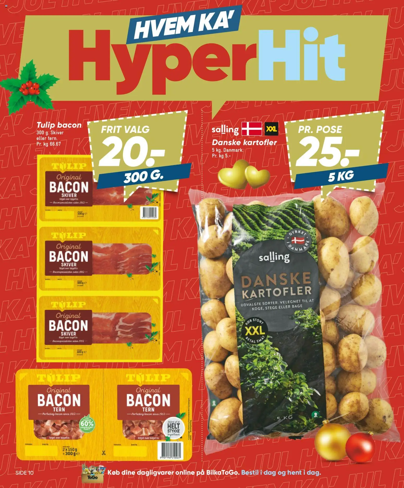 Bilka tilbudsavis – gyldig fra 05.12.2025 | Side: 10 | Produkter: Kartofler, Bacon